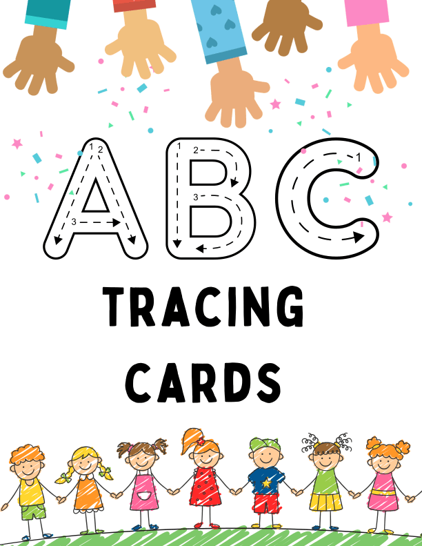 Alphabet Tracing Cards Worksheet