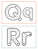 Alphabet Tracing Cards Worksheet thumbnail 10