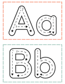 Alphabet Tracing Cards Worksheet thumbnail 2