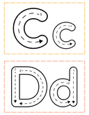 Alphabet Tracing Cards Worksheet thumbnail 3