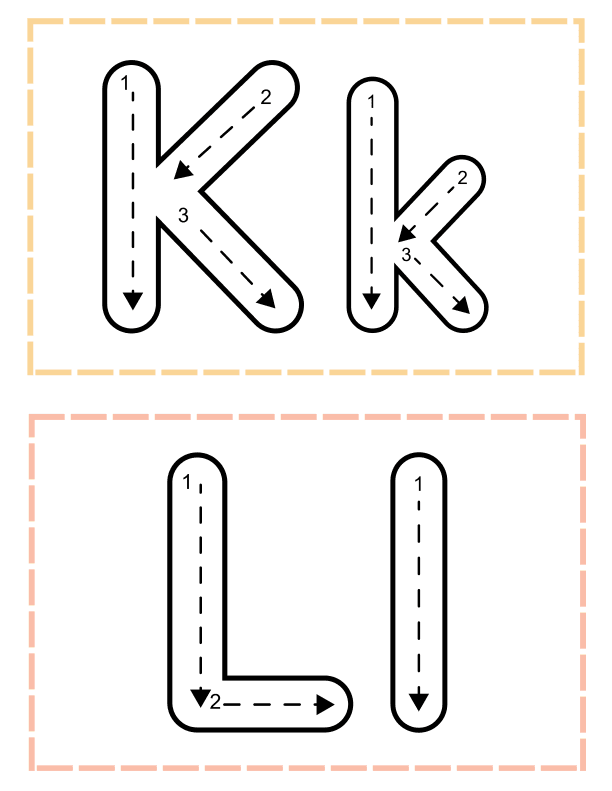 Alphabet Tracing Cards Worksheet