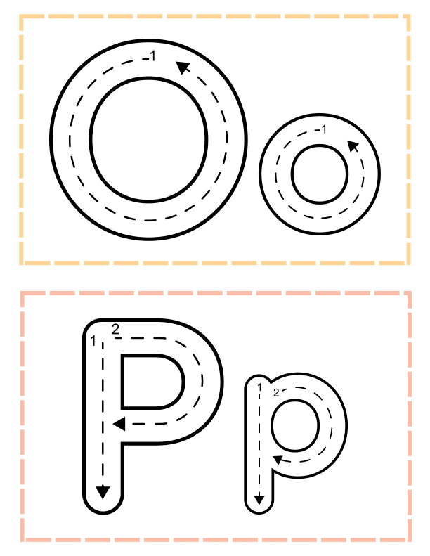 Alphabet Tracing Cards Worksheet