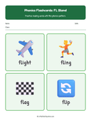 Elementary Phonics Flashcards Fl Blend thumbnail 1