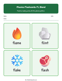 Elementary Phonics Flashcards Fl Blend thumbnail 3