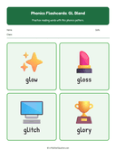 Elementary Phonics Flashcards Gl Blend thumbnail 4