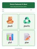 Elementary Phonics Flashcards Pl Blend thumbnail 3