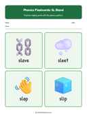 Elementary Phonics Flashcards Sl Blend thumbnail 5