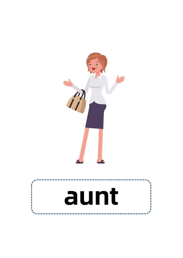 Family Members Flash Cards