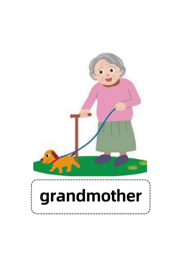 Family Members Flash Cards