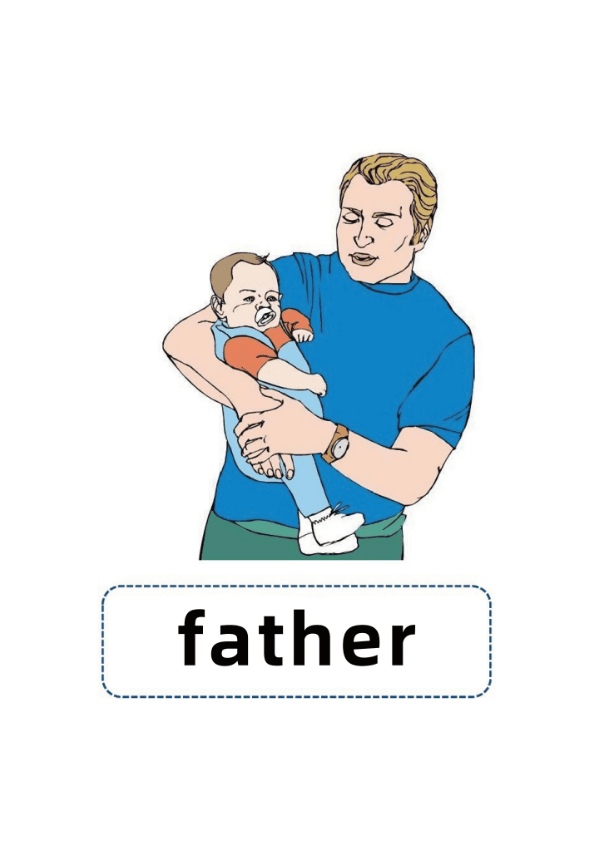 Family Members Flash Cards