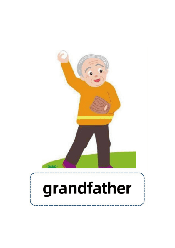 Family Members Flash Cards