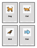 Kindergarten Animals Flash Cards thumbnail 1