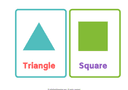 Learn the Shapes Flashcard Sheets thumbnail 1