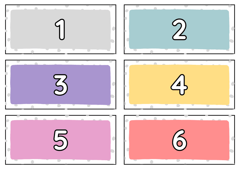 Math Number 1 to 10 Flashcards