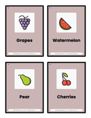 Pre K Fruits & Vegetables Flash Cards thumbnail 2