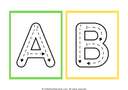 Uppercase Alphabet Tracing Flashcard thumbnail 1