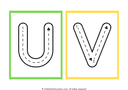 Uppercase Alphabet Tracing Flashcard thumbnail 11