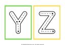 Uppercase Alphabet Tracing Flashcard thumbnail 13