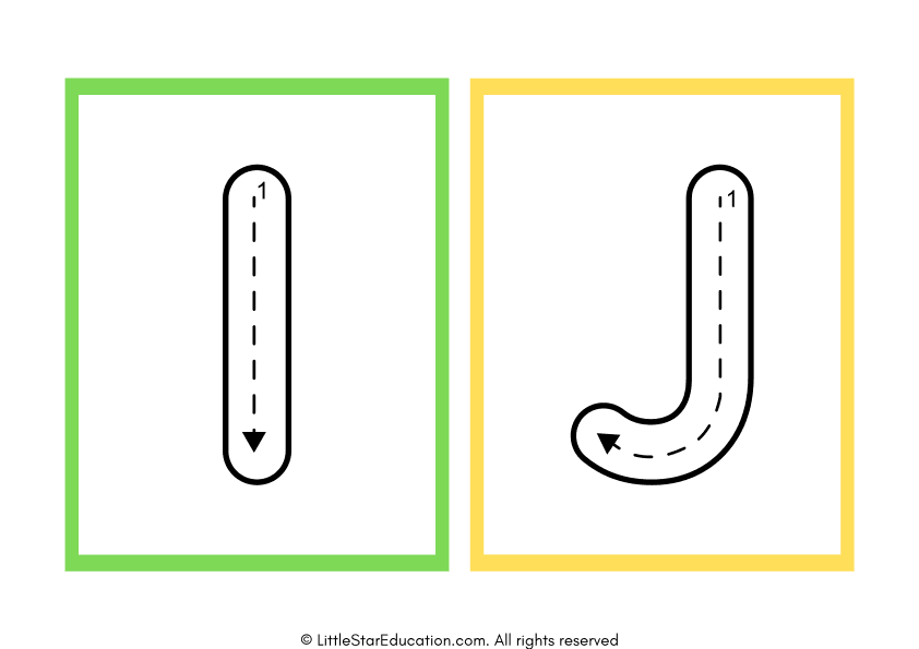 Uppercase Alphabet Tracing Flashcard