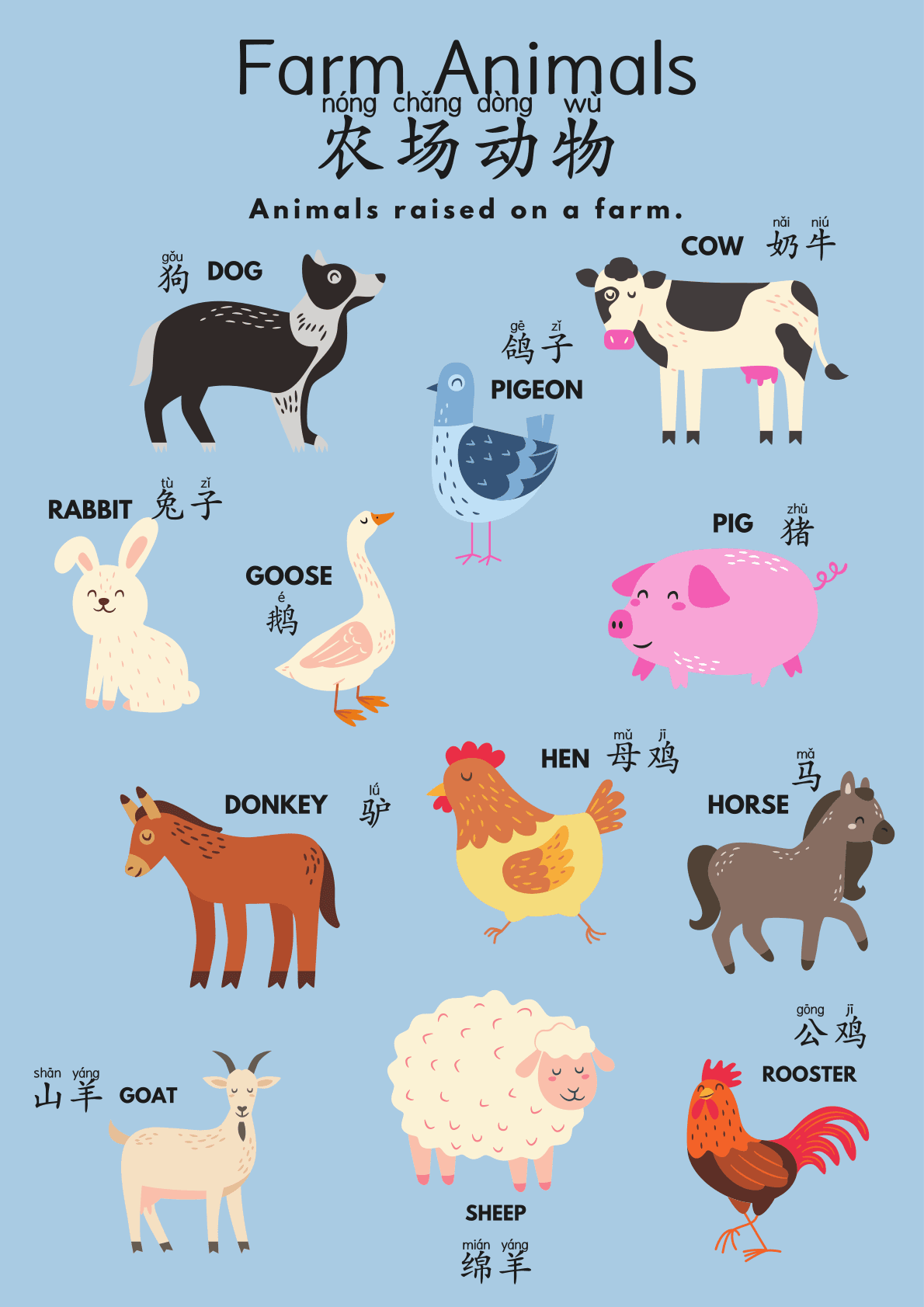 Chinese Pre School Posters 11 Themes