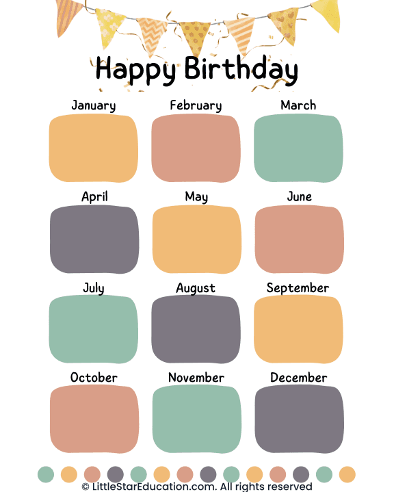 Classroom Birthday Poster