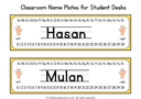 Classroom Name Plates for Student Desks thumbnail 1