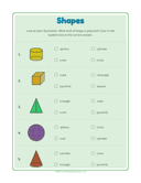 3D Shapes Worksheet thumbnail 3