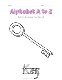 Alphabet a to Z Coloring Workbook thumbnail 11