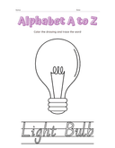 Alphabet a to Z Coloring Workbook thumbnail 12