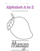 Alphabet a to Z Coloring Workbook thumbnail 13