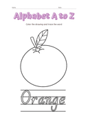 Alphabet a to Z Coloring Workbook thumbnail 15