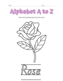 Alphabet a to Z Coloring Workbook thumbnail 18