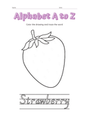 Alphabet a to Z Coloring Workbook thumbnail 19