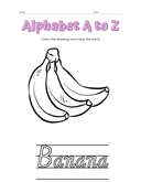 Alphabet a to Z Coloring Workbook thumbnail 2