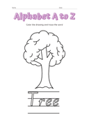 Alphabet a to Z Coloring Workbook thumbnail 20