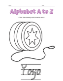 Alphabet a to Z Coloring Workbook thumbnail 25