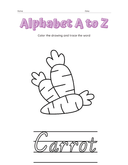 Alphabet a to Z Coloring Workbook thumbnail 3