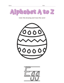 Alphabet a to Z Coloring Workbook thumbnail 5