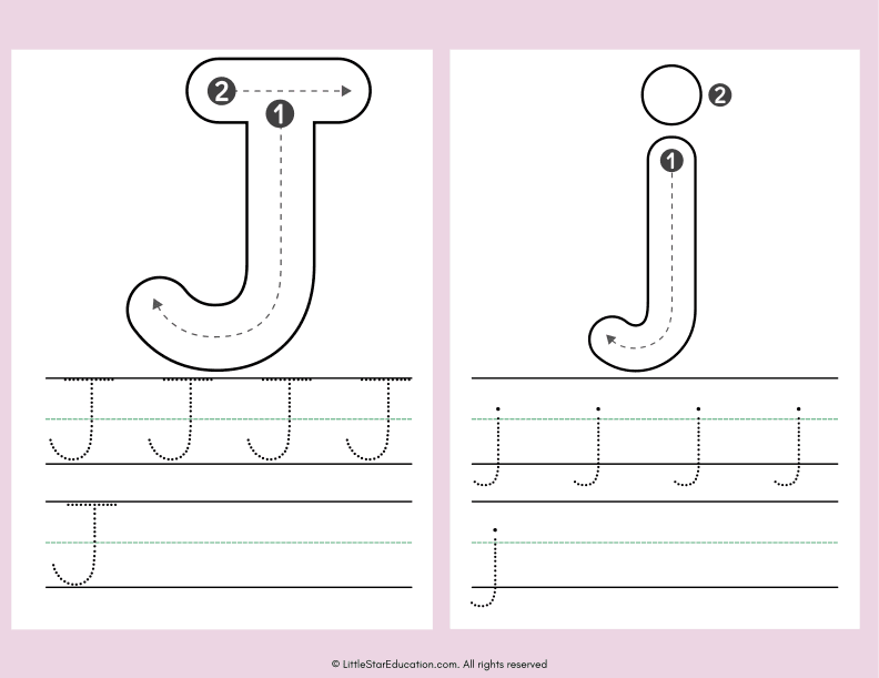 Alphabet Letter A to Z Tracing