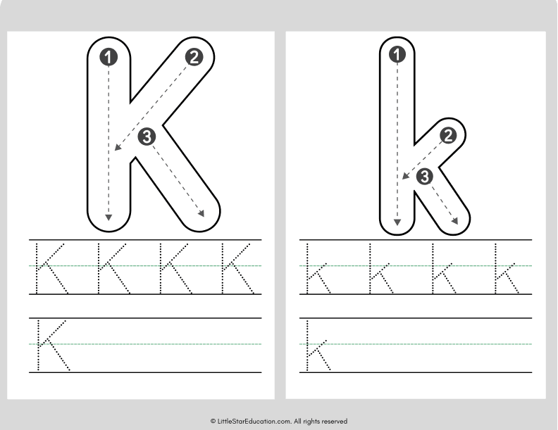 Alphabet Letter A to Z Tracing