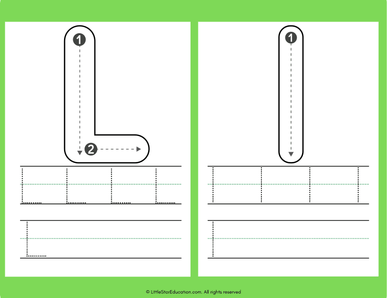 Alphabet Letter A to Z Tracing