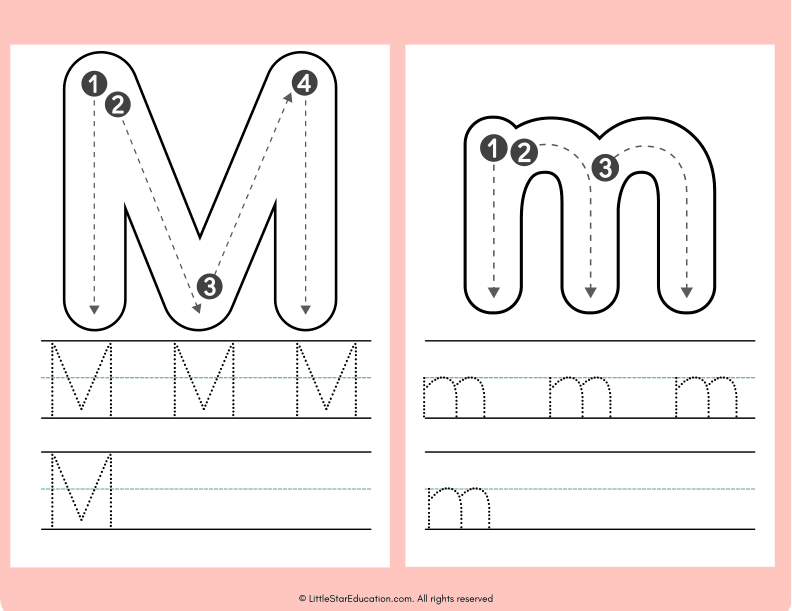 Alphabet Letter A to Z Tracing