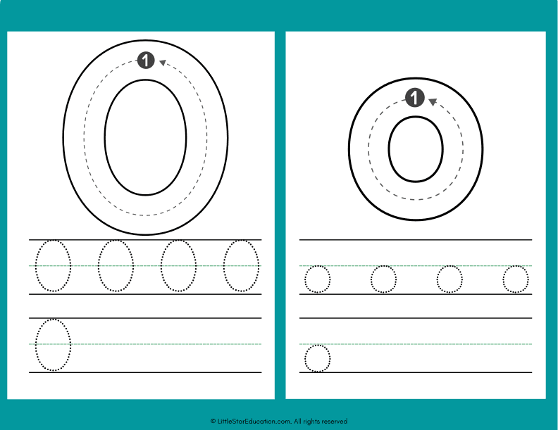 Alphabet Letter A to Z Tracing