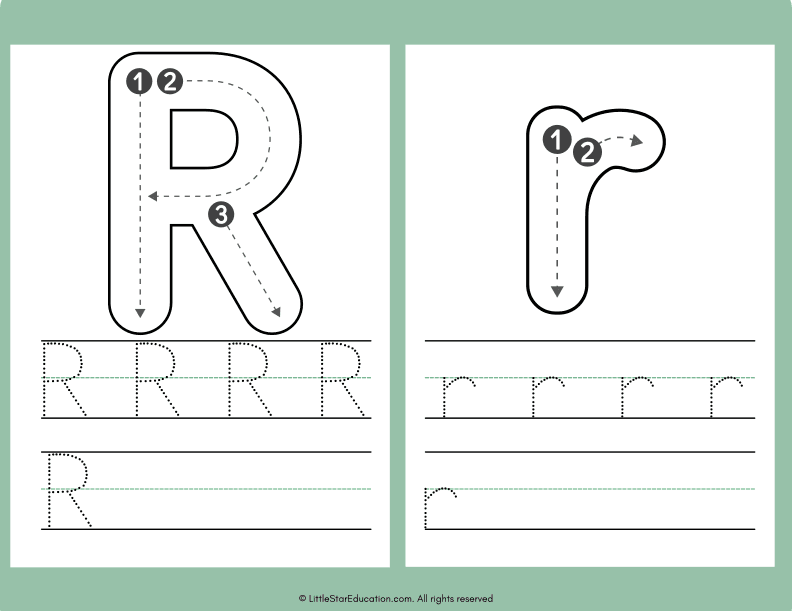 Alphabet Letter A to Z Tracing