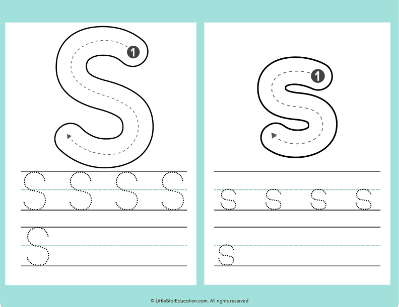 Alphabet Letter A to Z Tracing