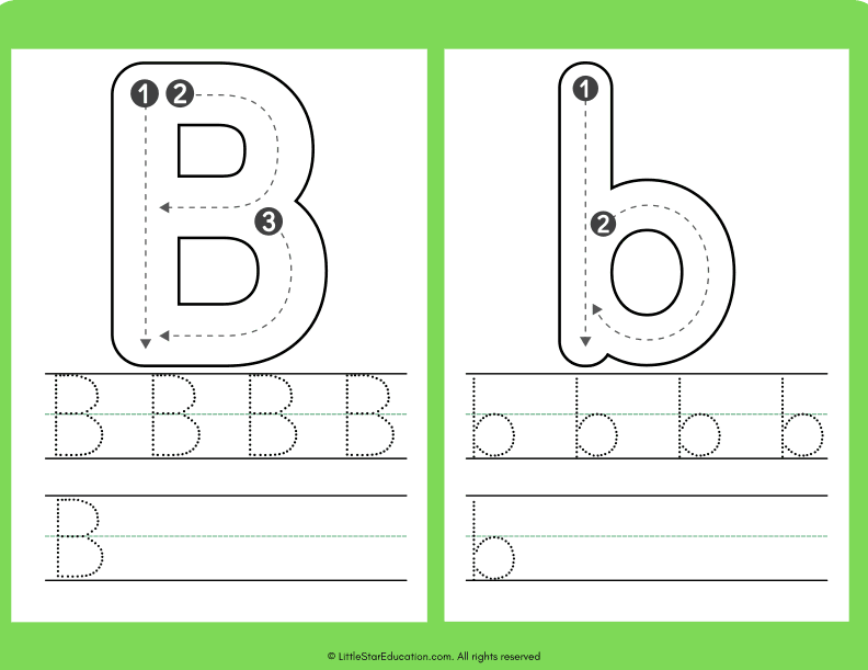 Alphabet Letter A to Z Tracing