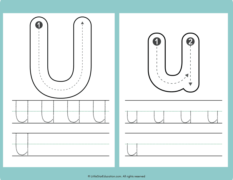 Alphabet Letter A to Z Tracing