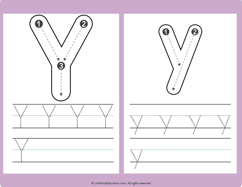 Alphabet Letter A to Z Tracing