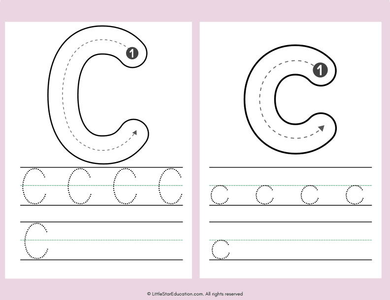 Alphabet Letter A to Z Tracing