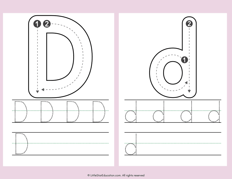 Alphabet Letter A to Z Tracing